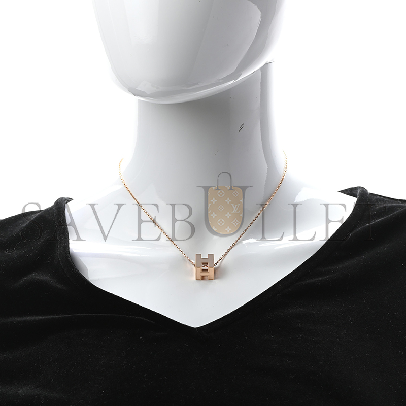 H**mes rose gold lacquered cage d